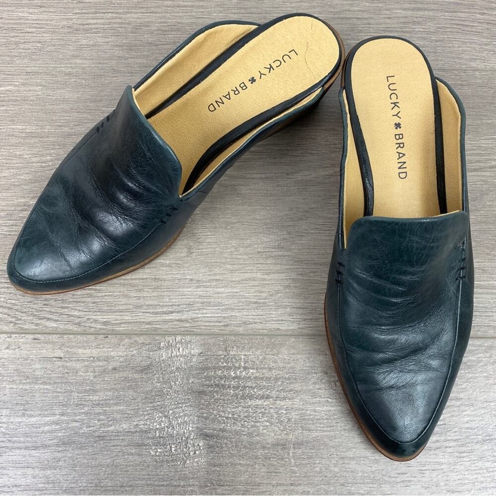 Lucky Brand Black Leather Margrete Mule Sz.7.5